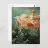 Carte Postale Le rococo de Jean-Honore Frangonard Le Swing (Devant / Derrière)