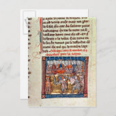 Carte Postale Le roi Arthur et Guinevere regardent un (Devant / Derrière)