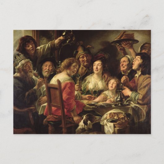 Carte Postale Le Roi Boire (Devant)