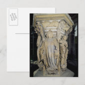 Carte Postale Le roi David flanqué de Moïse et Jérémie (Devant / Derrière)