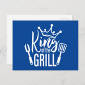 Carte Postale Le roi de la typographie grill (Devant / Derrière)