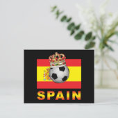 Carte Postale Le Roi D'Espagne De Football (Debout devant)