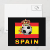 Carte Postale Le Roi D'Espagne De Football (Devant / Derrière)