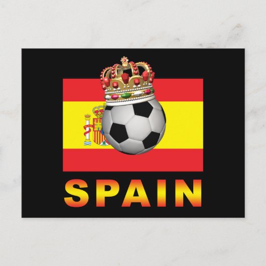 Carte Postale Le Roi D'Espagne De Football (Devant)