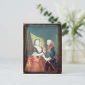 Carte Postale Le roi Frederick II et son épouse (Debout devant)