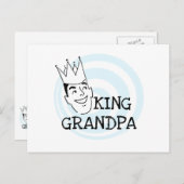 Carte Postale Le Roi Grandpa T-shirts et cadeaux (Devant / Derrière)