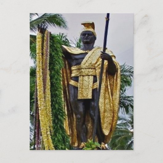 Carte Postale Le roi Kamehameha (Devant)