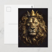 Carte Postale Le Roi ! Le Lion d'Oz pas si puéril (Devant / Derrière)