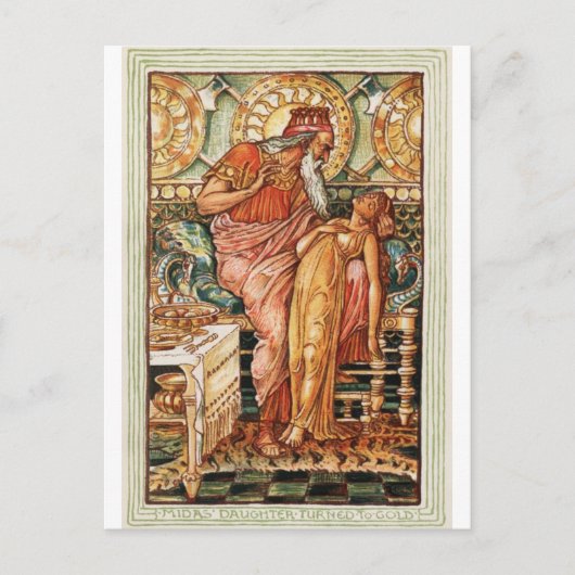 Carte Postale Le Roi Midas Golden Touch (Devant)