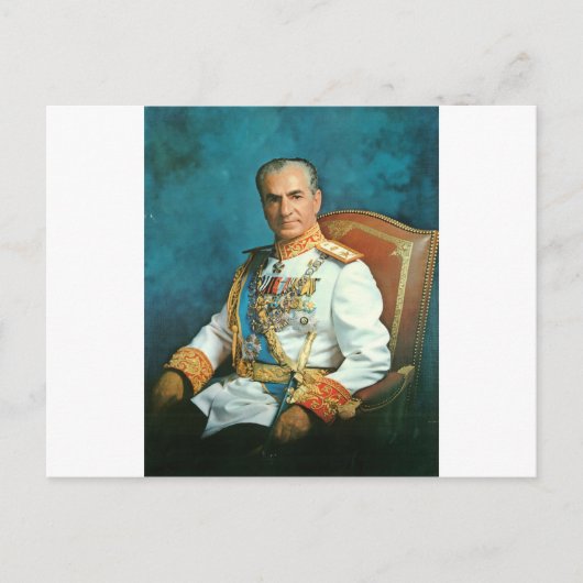 Carte Postale Le roi persan Mohammad Reza Shah Pahlavi (Devant)