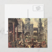 Carte Postale Le roi Salomon et la reine de Saba (Devant / Derrière)