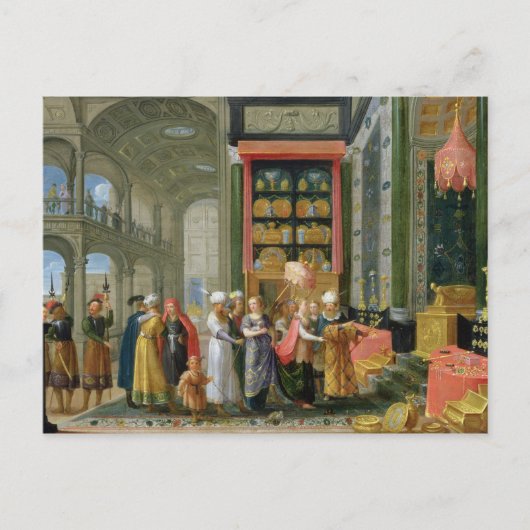 Carte Postale Le roi Salomon et la reine de Saba (Devant)