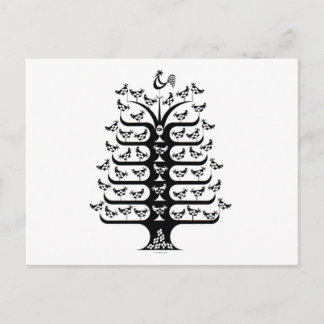 Carte Postale Le Rooster gouverne la racine