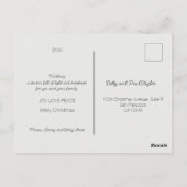 Carte Postale Le Rooster Portugais et la joie de donner (Dos)