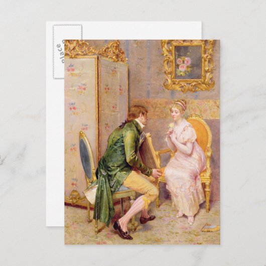 Carte Postale Le Rose (Devant / Derrière)