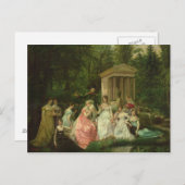 Carte Postale Le Rose de Malmaison, vers 1867 (Devant / Derrière)