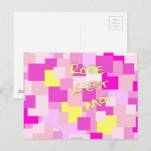 Carte Postale Le rose est moi (Devant / Derrière)