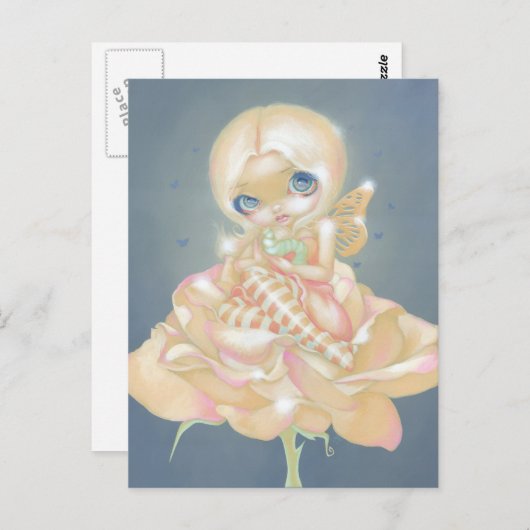 Carte postale "Le Rose malade" (Devant / Derrière)