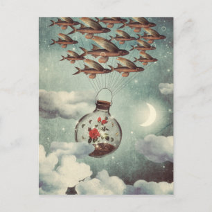 Carte Postale Le Rose Qui Veillait À Voir Le Monde