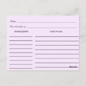 Carte Postale Le rose rouge d'aquarelle fleurit la recette de (Dos)