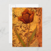 Carte Postale Le rouge fleurit II (Devant / Derrière)