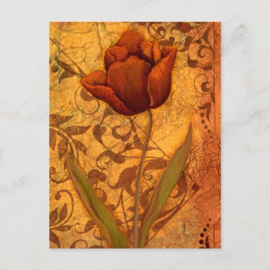 Carte Postale Le rouge fleurit II (Devant)