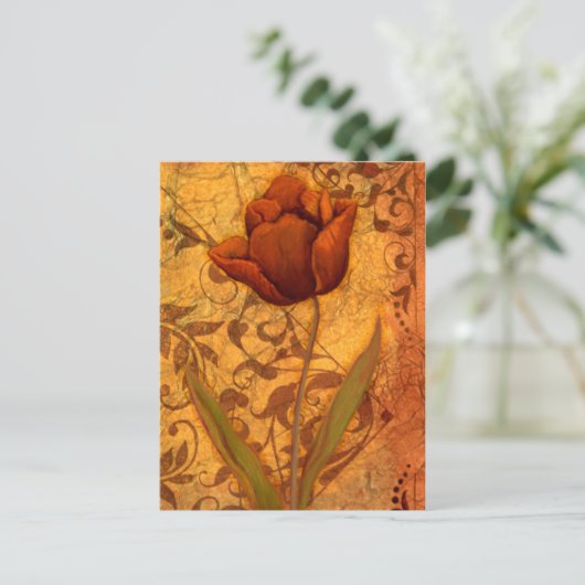 Carte Postale Le rouge fleurit II (Debout devant)