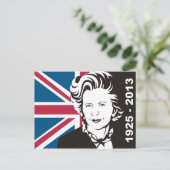 Carte Postale Le Royaume-Uni pleure Margaret Thatcher, la dame a (Debout devant)