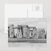 Carte Postale Le Royaume-Uni, Stonehenge (Devant / Derrière)