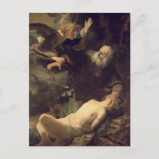 Carte Postale Le sacrifice d'Abraham, 1635 (Devant)