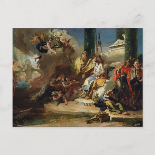 Carte Postale Le Sacrifice de l'Iphigénie (Devant)