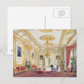 Carte Postale Le salon blanc au château de Windsor (couleur l (Devant / Derrière)