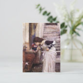 Carte Postale Le Sanctuaire de John William Waterhouse (Debout devant)