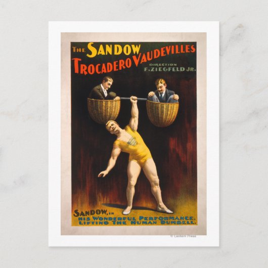 Carte Postale Le Sandow Trocadero Vaudevilles (Devant)