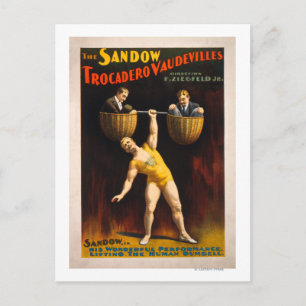 Carte Postale Le Sandow Trocadero Vaudevilles