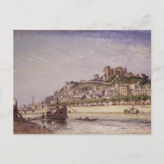 Carte Postale Le Saône à Lyon, 1875 (Devant)