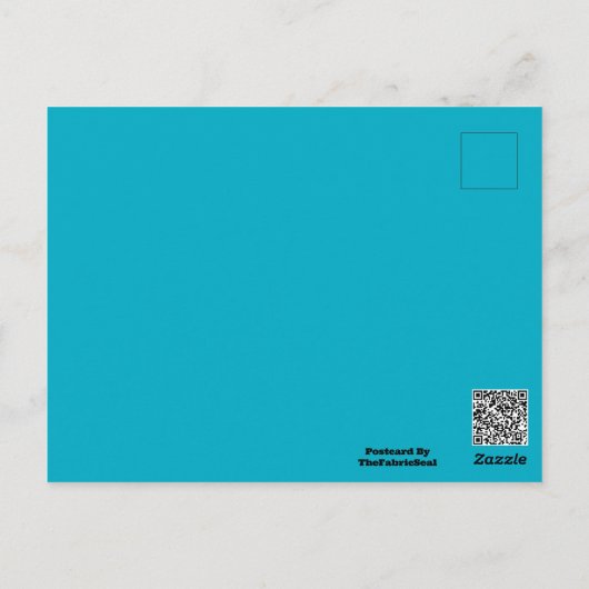 Carte Postale Le Sceau De Tissu Chez Zazzle Mascot Caractère Log (Dos)