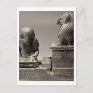 Carte Postale Le scribe royal Nebmertuf écrit sous le prote