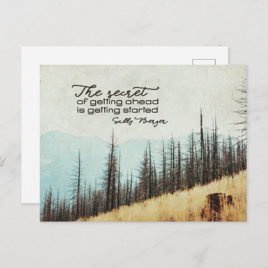 Carte Postale Le Secret D'Avancer (Devant / Derrière)