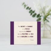 Carte Postale Le secret du changement (Debout devant)