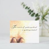 Carte Postale Le secret pour aller de l'avant (Debout devant)