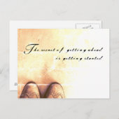 Carte Postale Le secret pour aller de l'avant (Devant / Derrière)