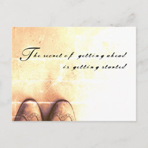 Carte Postale Le secret pour aller de l'avant