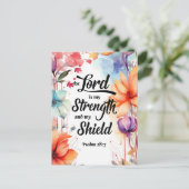 Carte Postale Le Seigneur est ma force et mon bouclier (Debout devant)