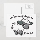 Carte Postale Le Seigneur est mon Berger (Devant / Derrière)