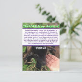 Carte Postale Le Seigneur Est Mon Pasteur Psaume 23 Verse Bibliq (Debout devant)