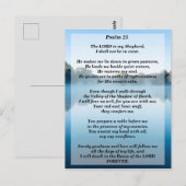 Carte Postale Le Seigneur est mon Psaume berger 23 (Devant / Derrière)