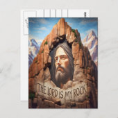 Carte Postale Le Seigneur Est Mon Rocher (Devant / Derrière)