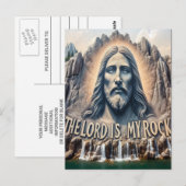 Carte Postale Le Seigneur est mon Rocher ;PSAUME 18;2 Se dresse  (Devant / Derrière)