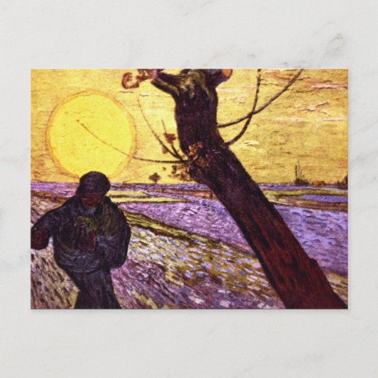 Carte Postale Le Semeur par Vincent van Gogh (Devant)